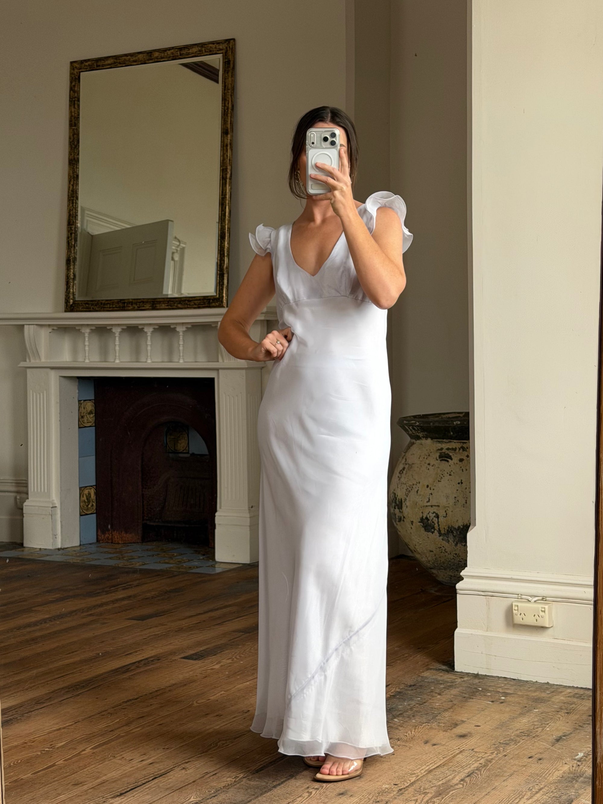 Vintage Y2K Lavender Bias Cut Dress