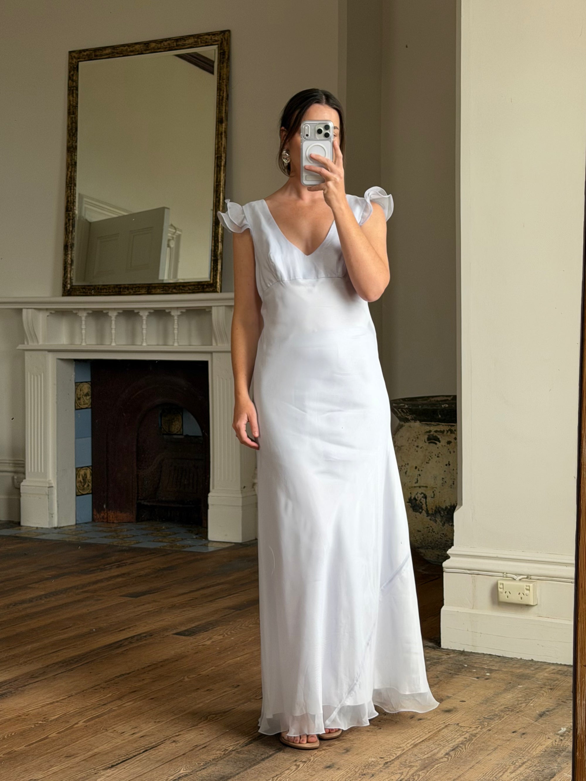 Vintage Y2K Lavender Bias Cut Dress