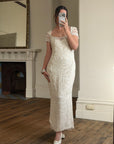 Vintage Y2K Crystal Cap Sleeve Bridal Slip