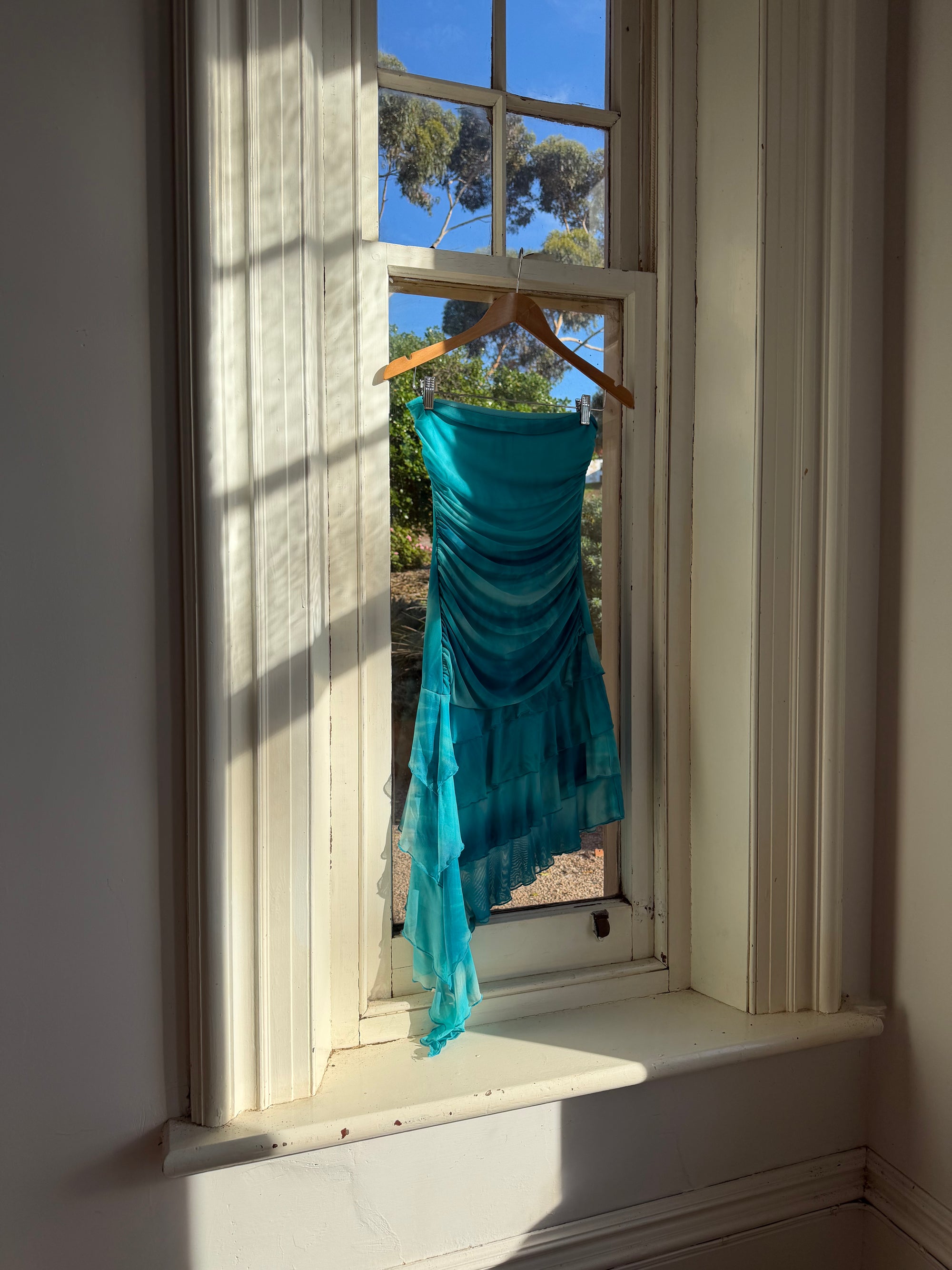 Vintage Y2K Holiday Fairy Dress Ocean