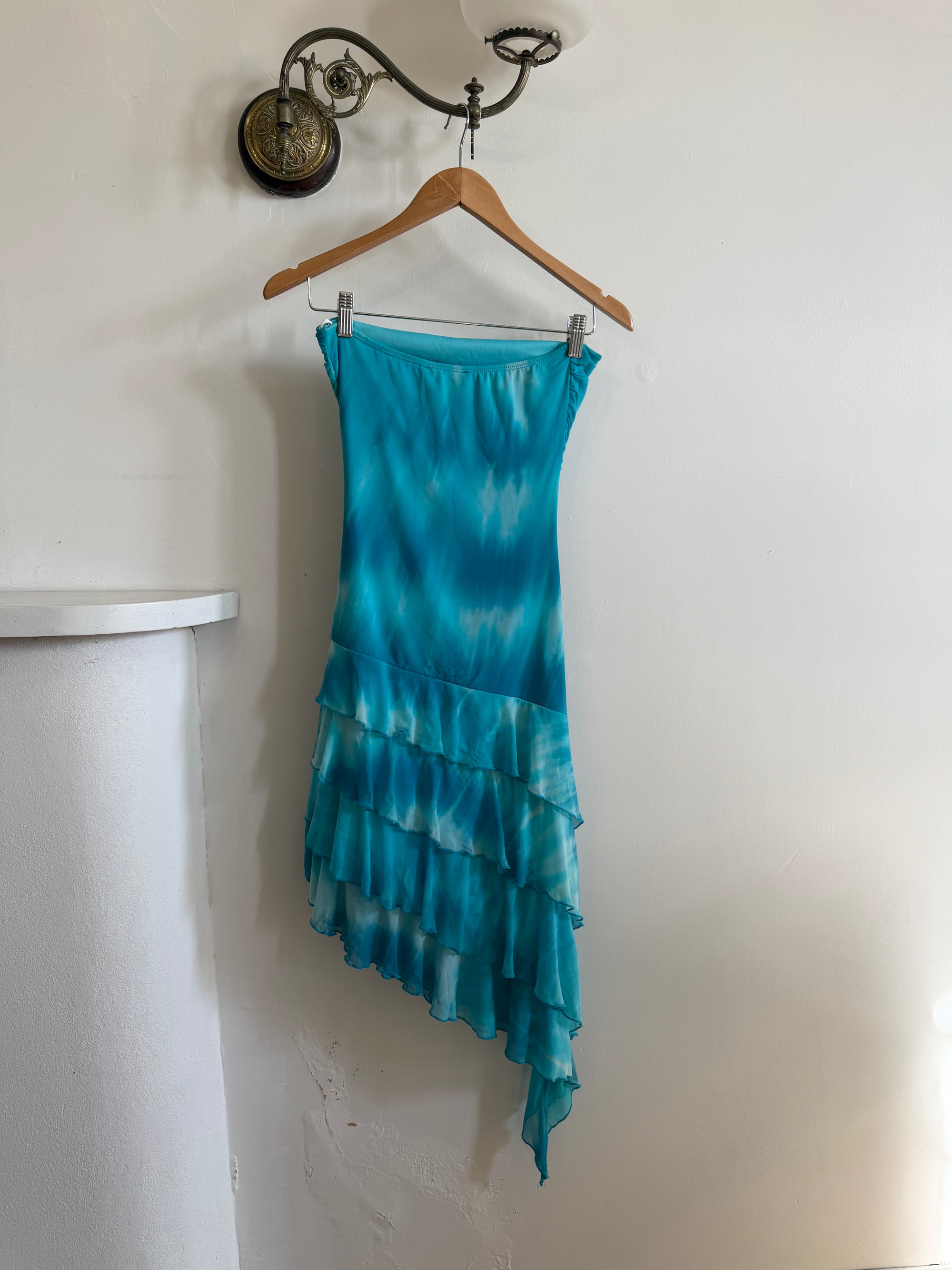 Vintage Y2K Holiday Fairy Dress Ocean