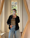Vintage 90s Cheetah Camisole and Button Up Shirt Set