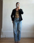 Vintage 90s Cheetah Camisole and Button Up Shirt Set