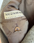 Vintage 60s Olive Wool Herringbone Blazer