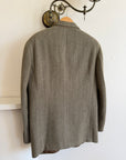 Vintage 60s Olive Wool Herringbone Blazer