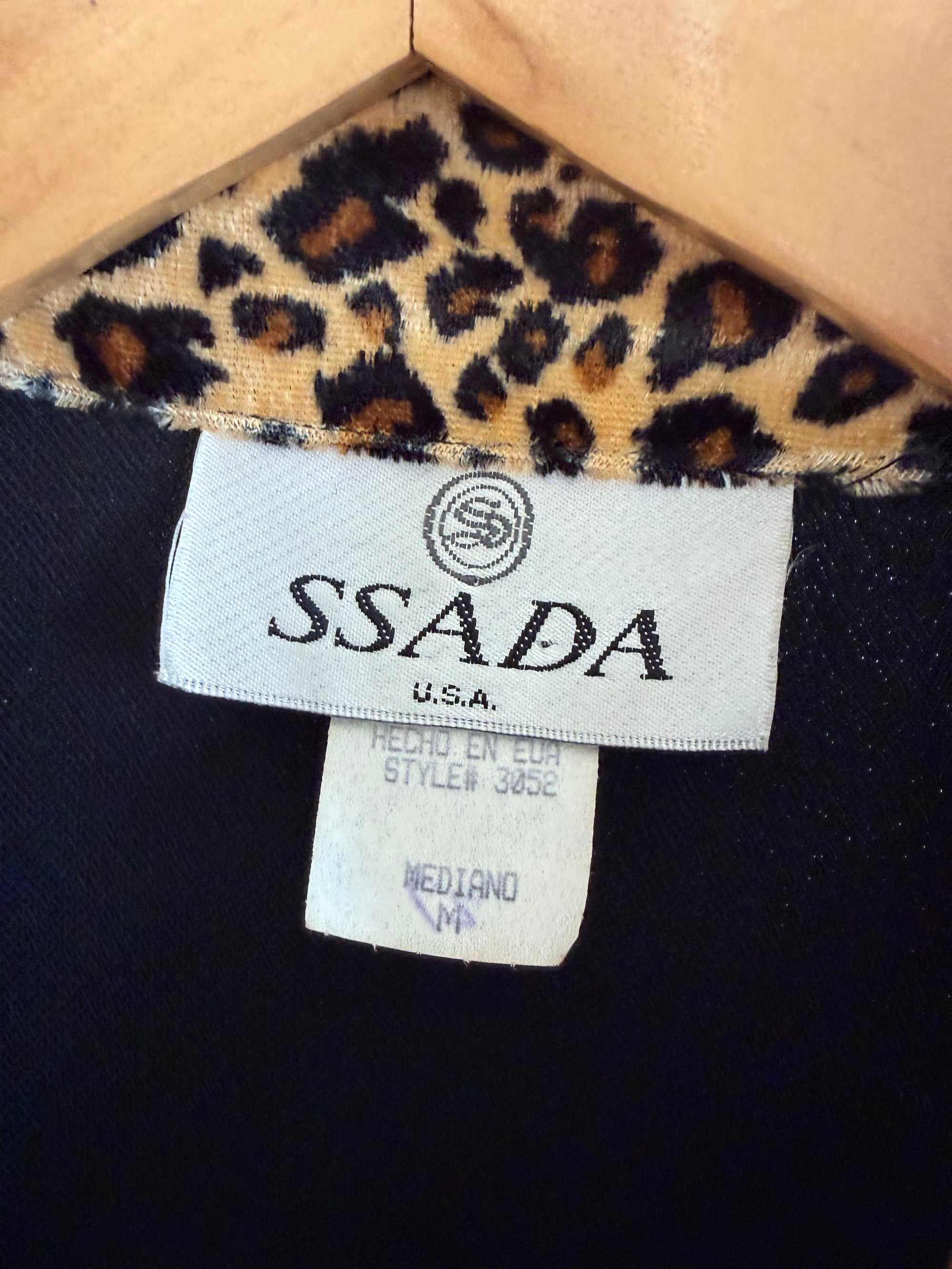 Vintage 90s Cheetah Camisole and Button Up Shirt Set