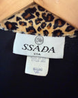 Vintage 90s Cheetah Camisole and Button Up Shirt Set