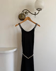 Vintage 90s Bandage Rhinestone Backless Gown