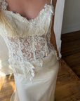 Vintage 90s Italian Asymmetrical Fairy Silk Wedding Dress