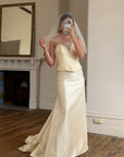 Vintage 90s Italian Sweetheart Bodice Lace Bridal Set