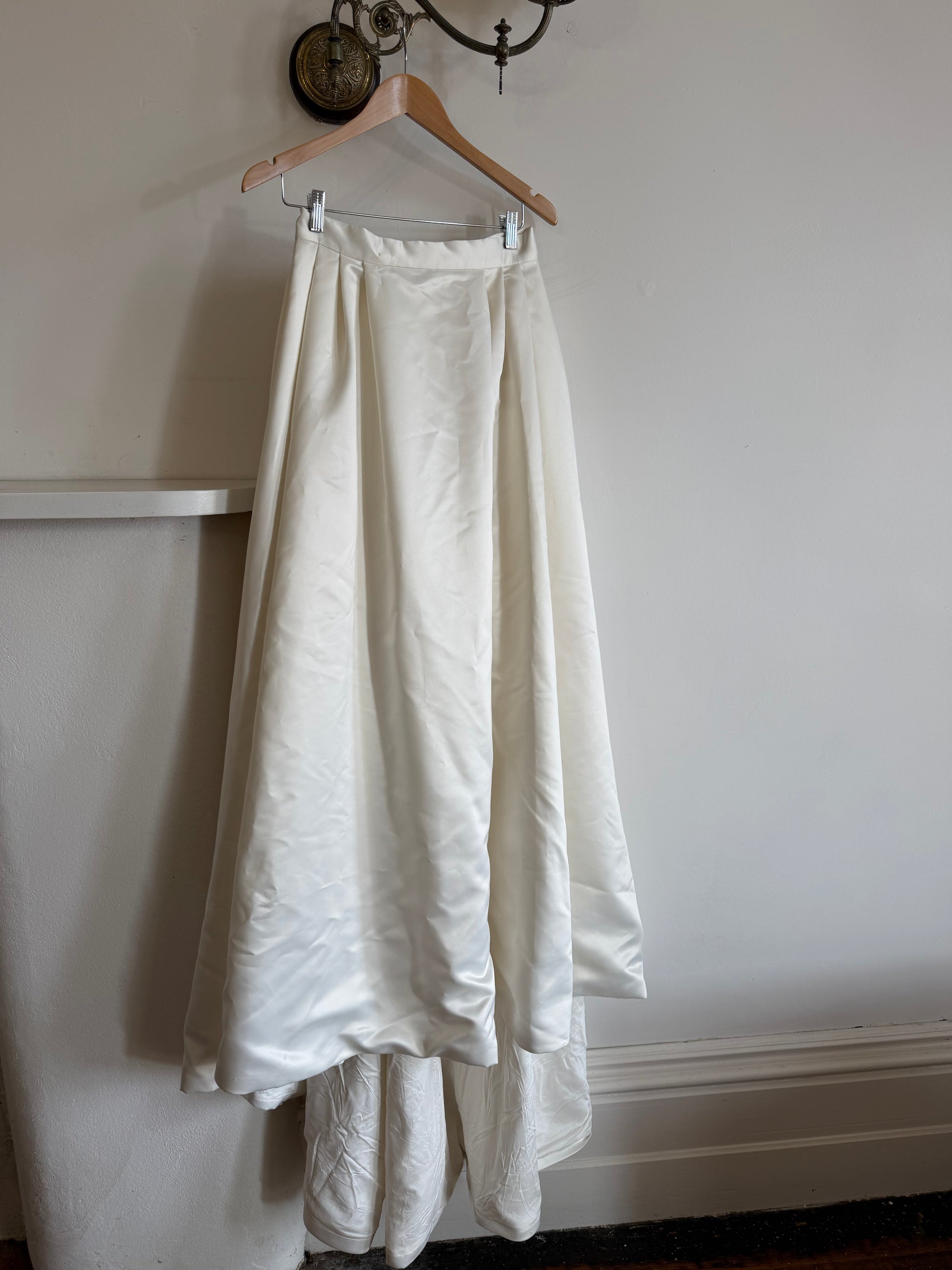 Vintage 90s Satin Princess Bridal Skirt