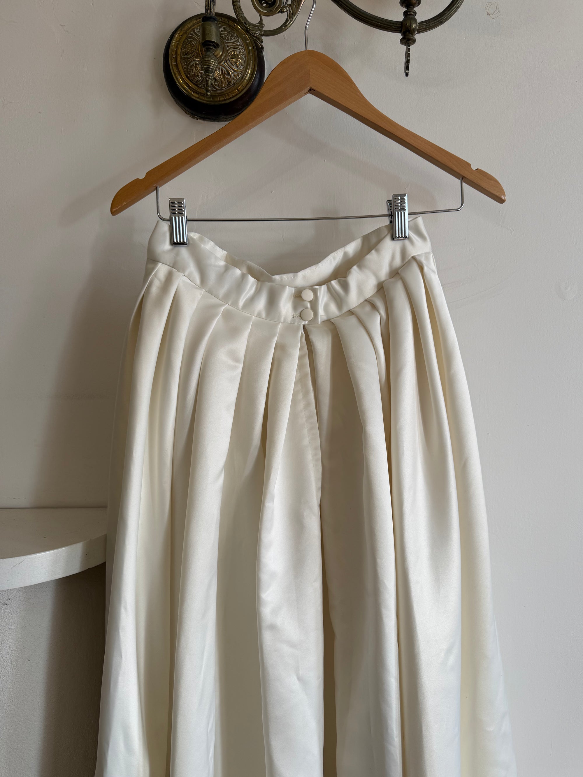 Vintage 90s Satin Princess Bridal Skirt