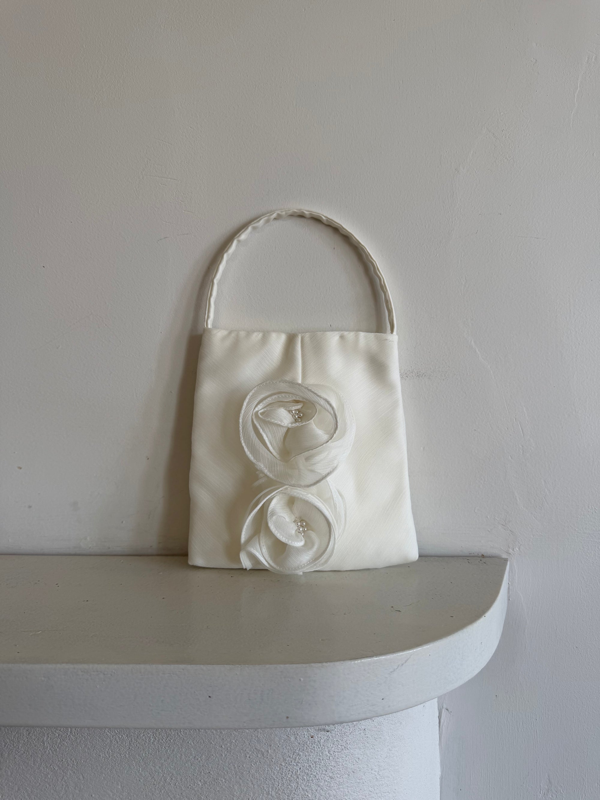 Vintage Rosette Bridal Bag Petite