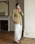 Vintage 90s Tailored Camel Longline Blazer