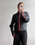 Vintage 90s Diesel Leather Zip Biker Jacket