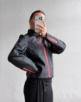 Vintage 90s Diesel Leather Zip Biker Jacket