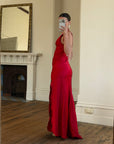 Vintage 90s Pure Silk Bias Tri Dress Scarlett