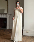 Vintage Y2K Pure Silk Grecian Bridal Gown