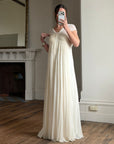 Vintage Y2K Pure Silk Grecian Bridal Gown