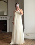 Vintage Y2K Pure Silk Grecian Bridal Gown
