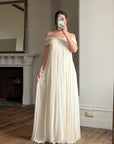 Vintage Y2K Pure Silk Grecian Bridal Gown