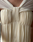 Vintage Y2K Pure Silk Grecian Bridal Gown
