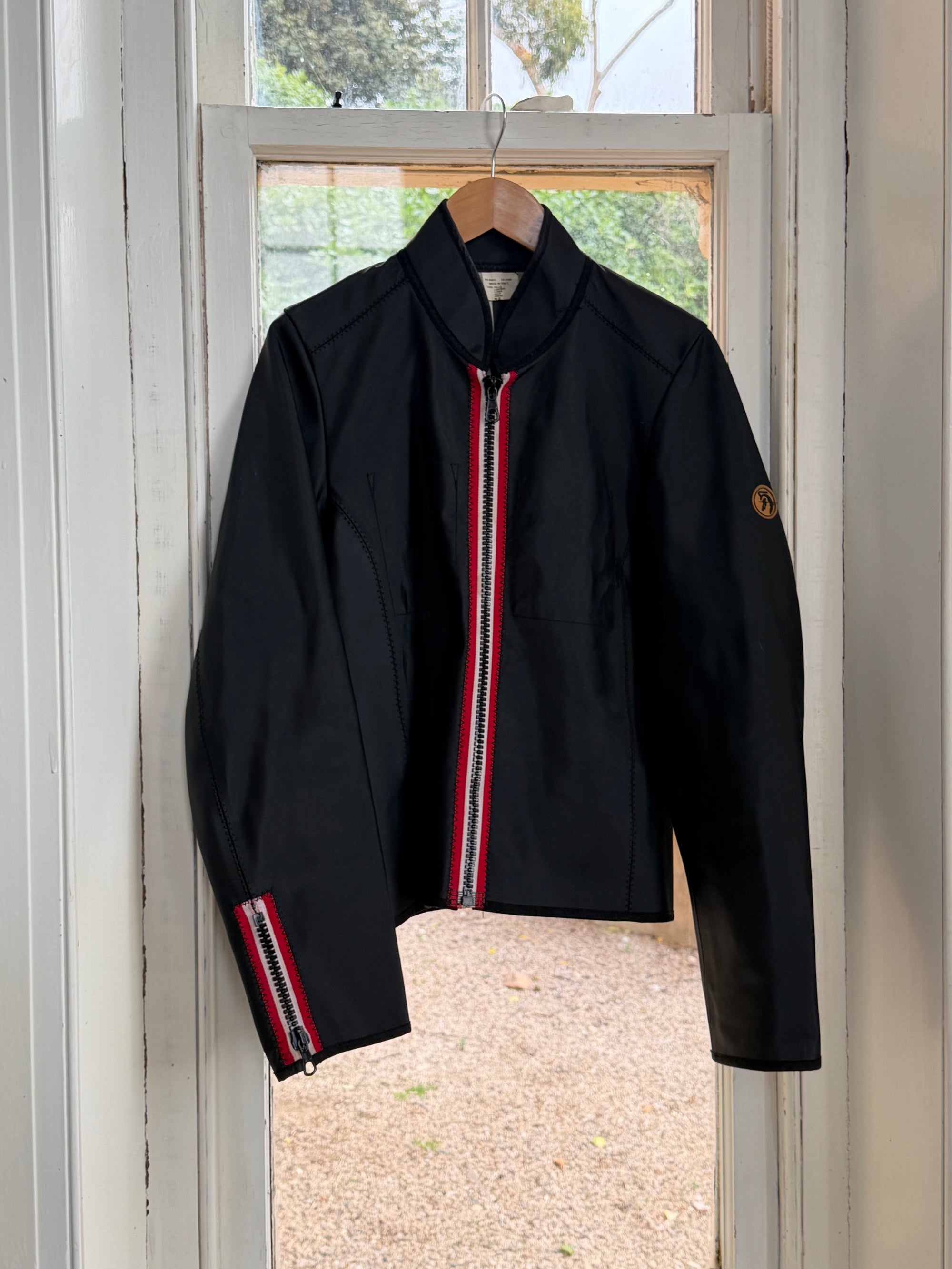 Vintage 90s Diesel Leather Zip Biker Jacket
