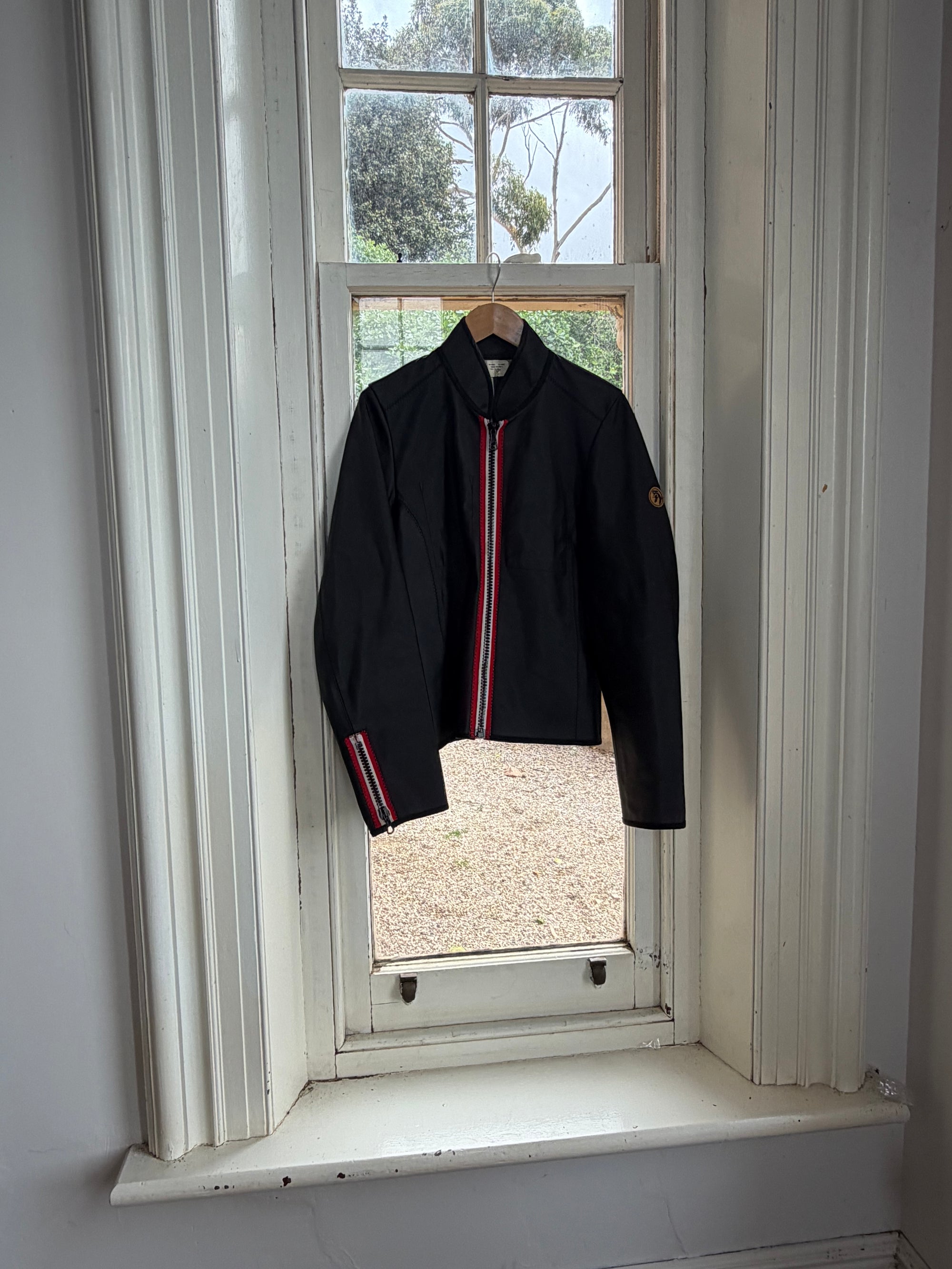 Vintage 90s Diesel Leather Zip Biker Jacket