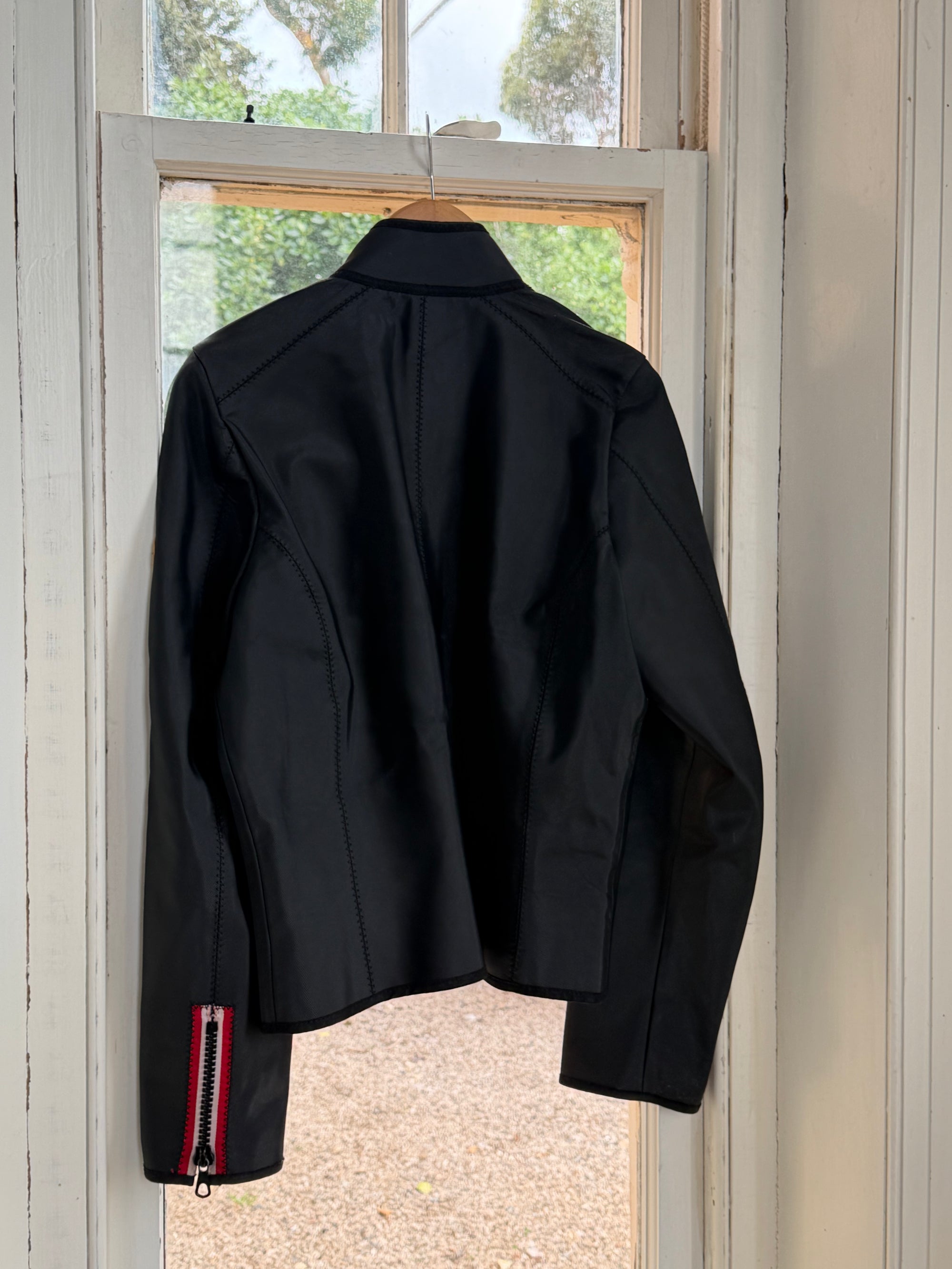 Vintage 90s Diesel Leather Zip Biker Jacket