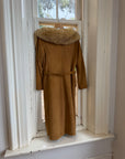 Vintage 90s Suede Fur Penny Lane Caramel