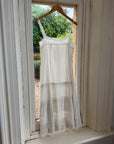 Vintage Edwardian White Cotton Crochet Lace Sundress