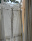 Vintage Edwardian White Cotton Crochet Lace Sundress