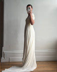 Vintage 90s Romantic Cap Sleeve Wedding Gown