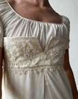 Vintage 90s Romantic Cap Sleeve Wedding Gown