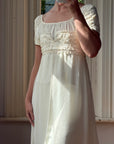 Vintage 90s Romantic Cap Sleeve Wedding Gown