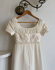 Vintage 90s Romantic Cap Sleeve Wedding Gown
