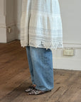 Vintage Edwardian White Cotton Crochet Lace Sundress