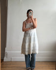 Vintage Edwardian White Cotton Crochet Lace Sundress