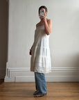 Vintage Edwardian White Cotton Crochet Lace Sundress