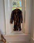 Vintage 90s Multi-Colour Patchwork Fur Coat