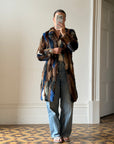Vintage 90s Multi-Colour Patchwork Fur Coat