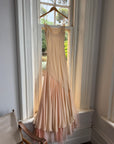 Vintage 90s Italian Silk Nude Ombre Sunrise Slip Gown