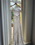 Vintage 90s Iridescent Sequin Bias Slip Dress