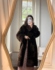 Vintage 70s Chocolate Fur Chunky Coat