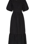 Faithfull Janielle Midi Dress Plain Black