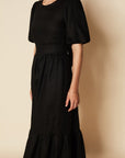 Faithfull Janielle Midi Dress Plain Black