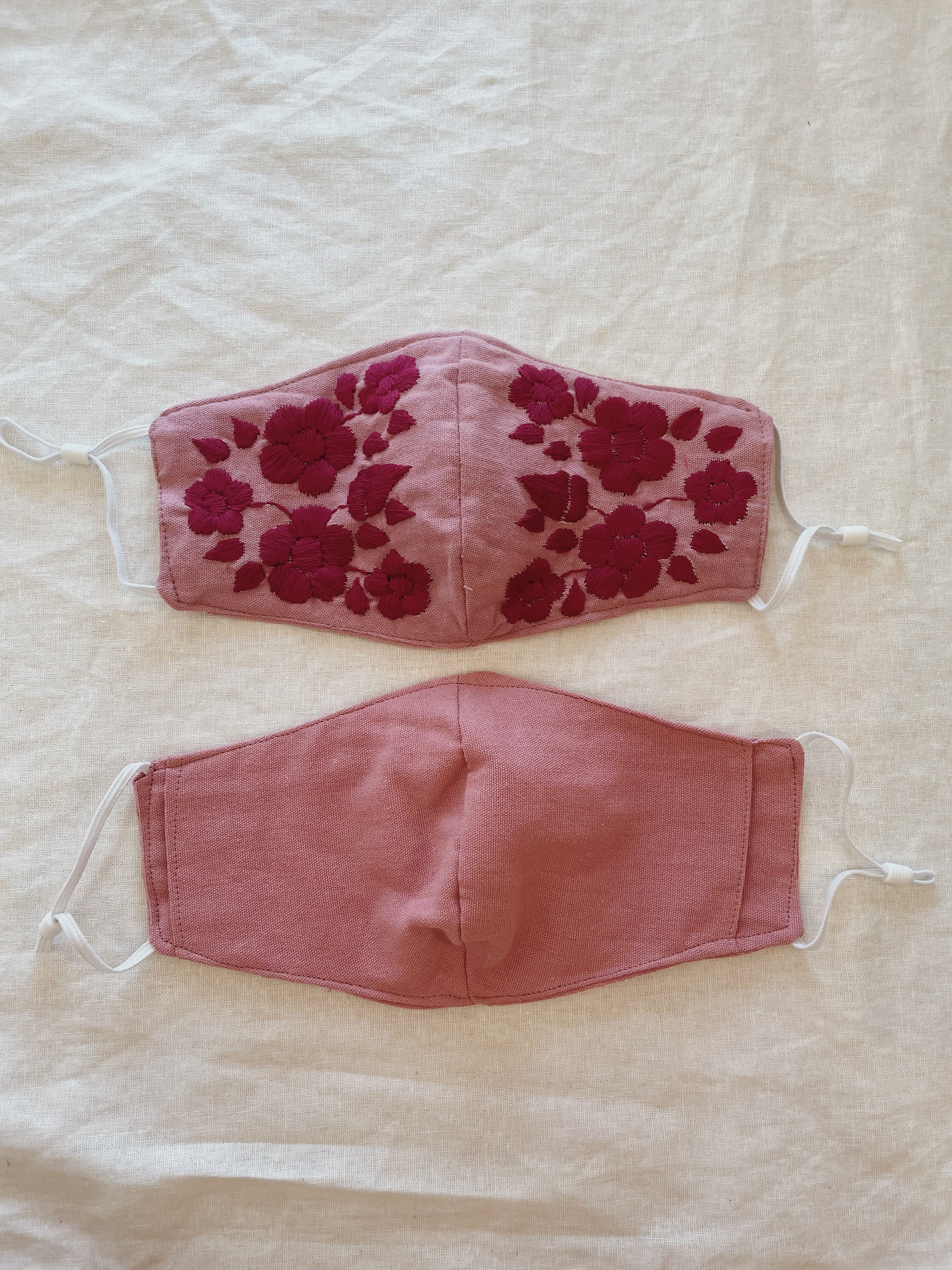 Embroidered Face Masks Duo Tone